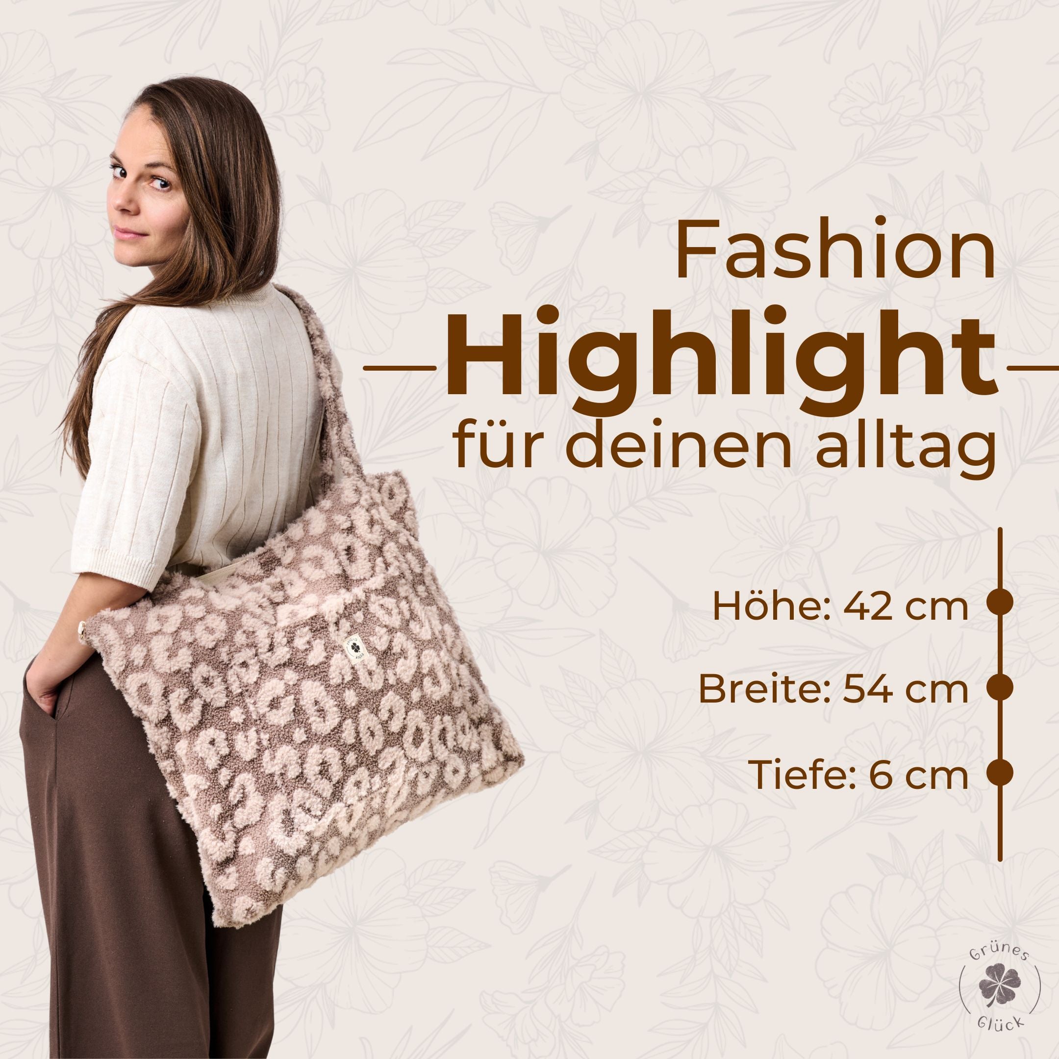 Mom-Bag Premium Teddy leo/taupe