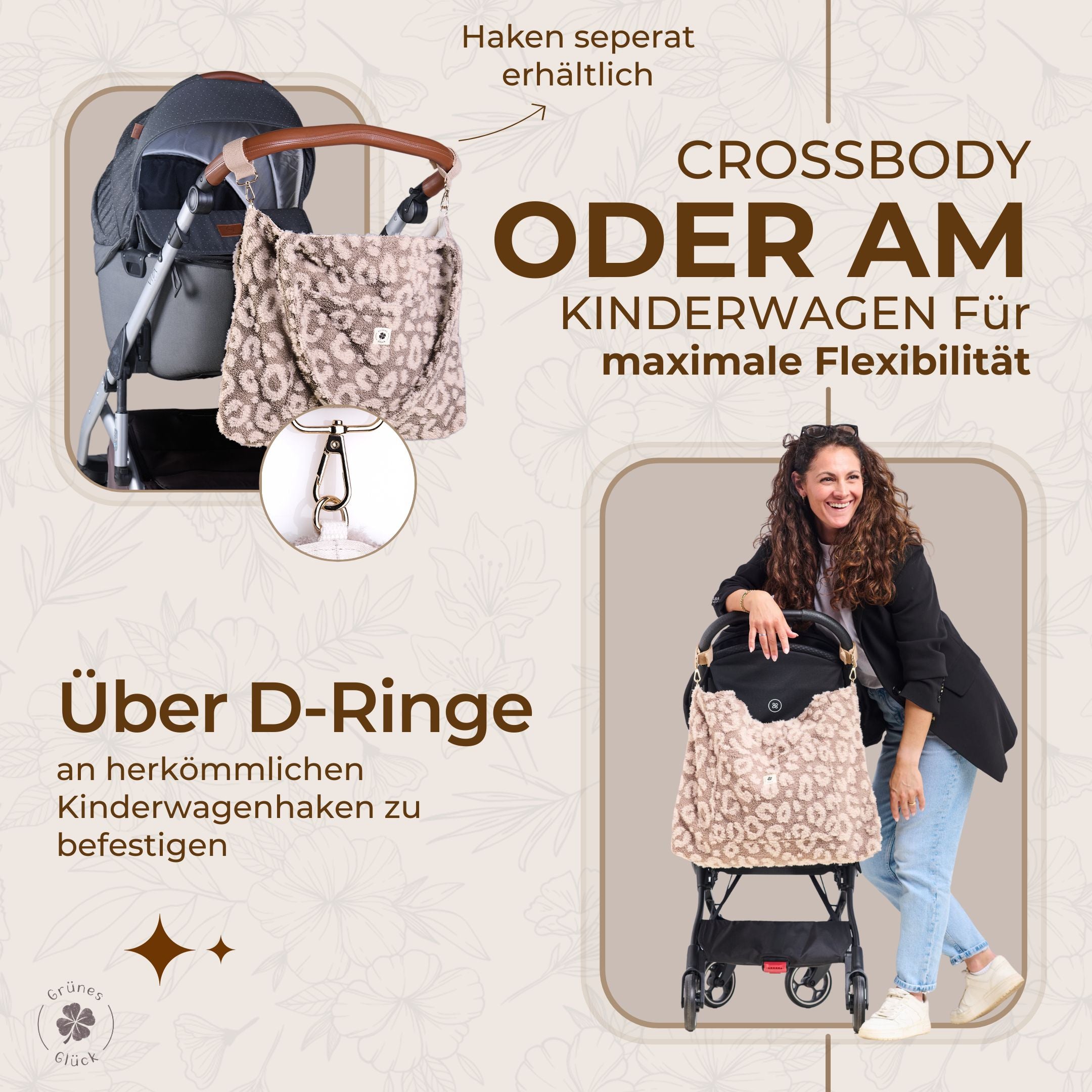 Mom-Bag Premium Teddy leo/taupe