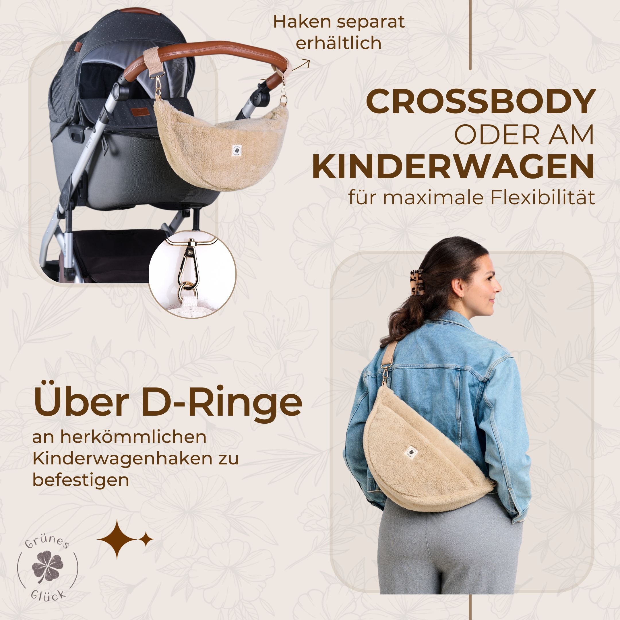 Moon Bag Teddy creme