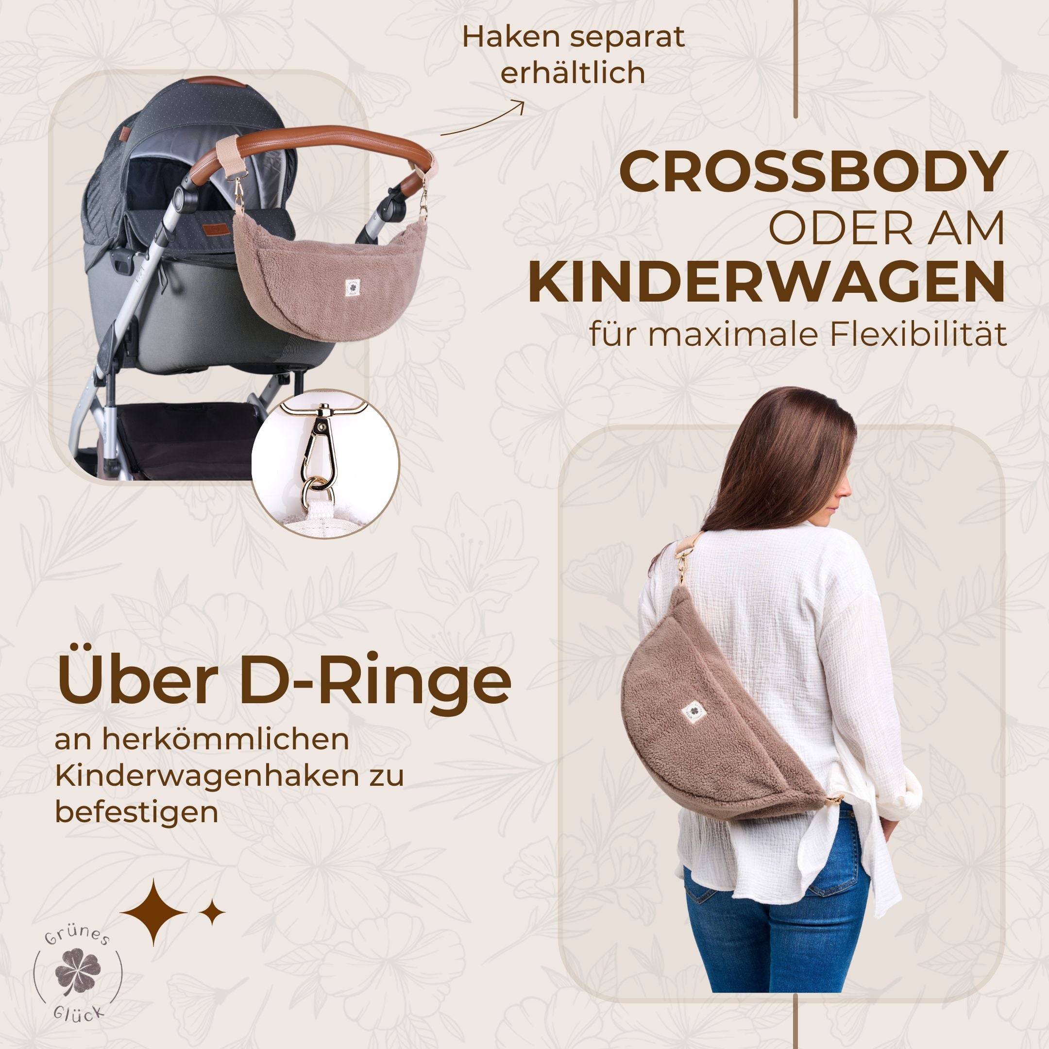 Moon Bag Teddy taupe