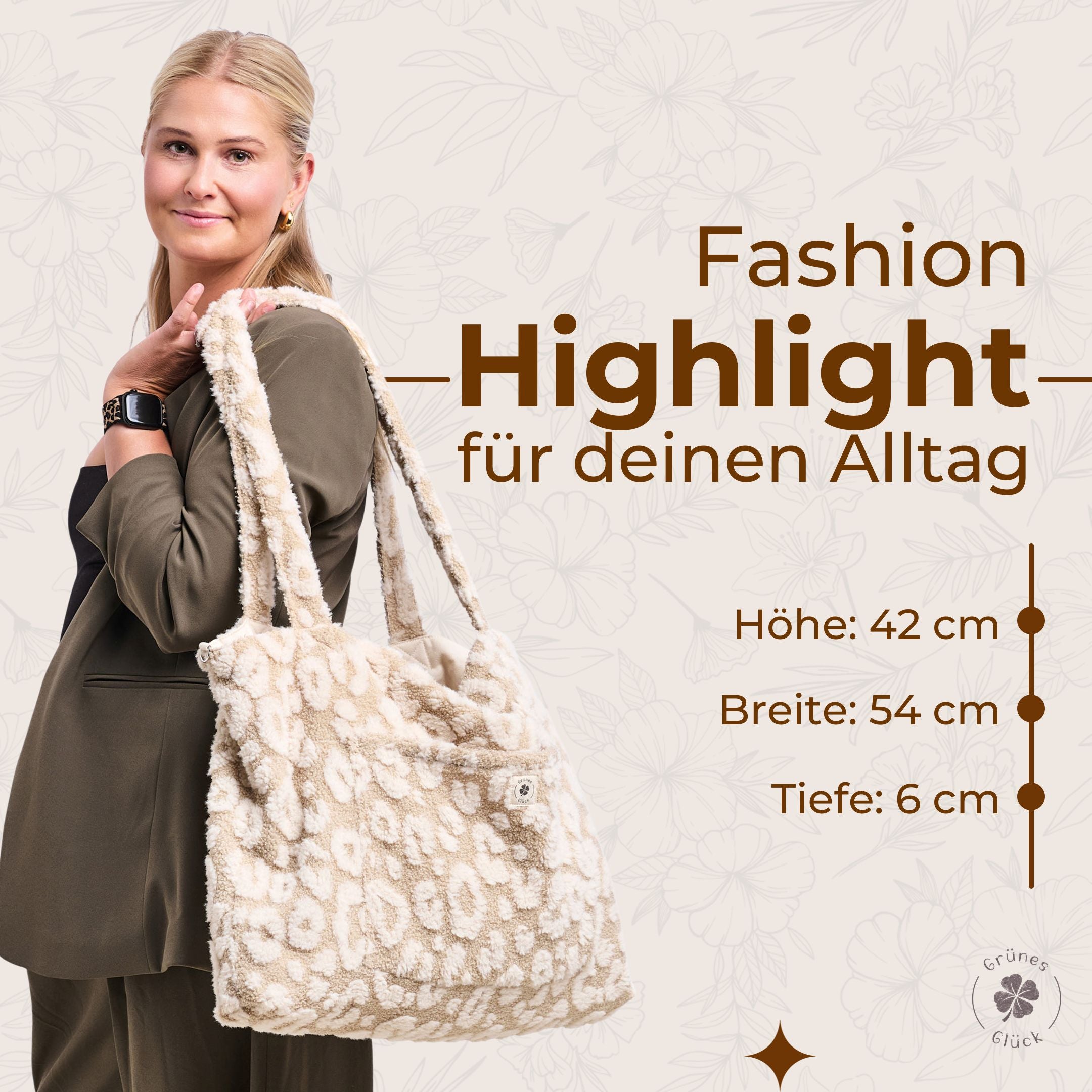 Mom-Bag Premium Teddy leo/creme