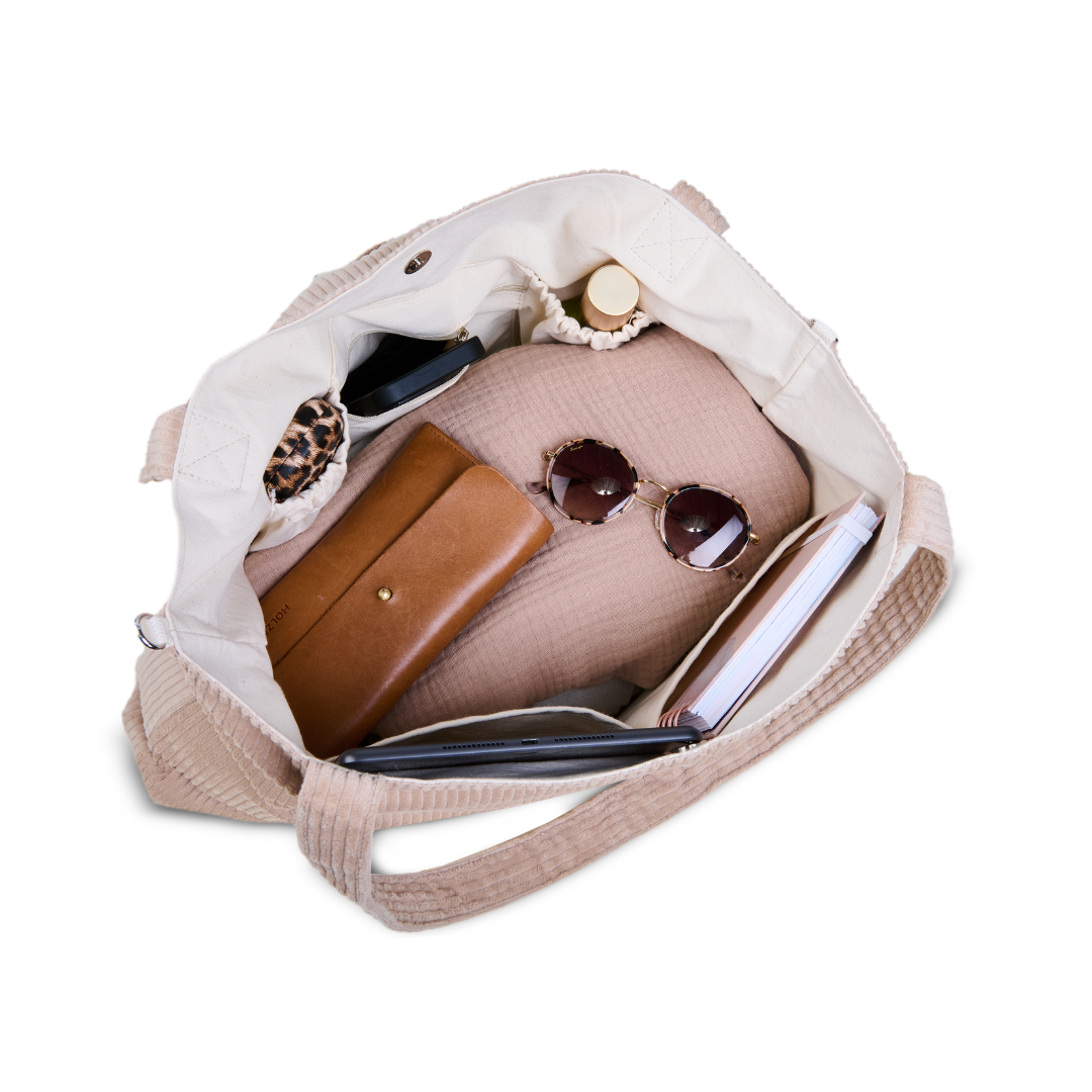 Mom-Bag premium Cord creme