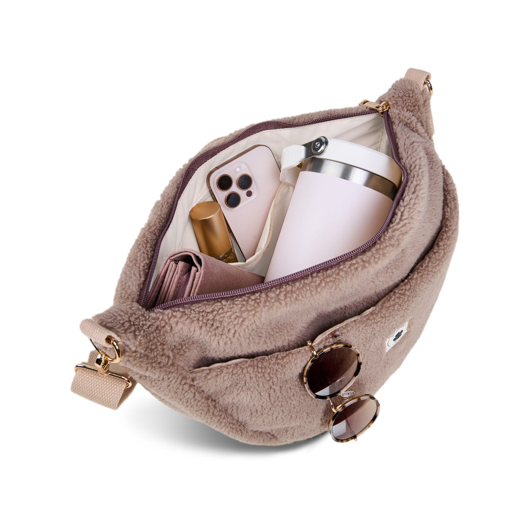Moon Bag Teddy taupe