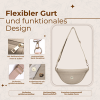 Moon Bag Canvas taupe (small)