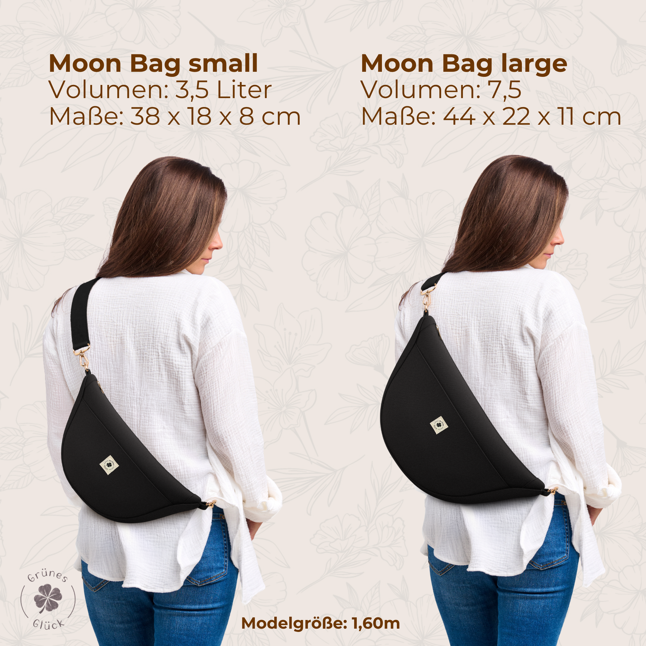 Moon Bag Canvas schwarz (small)