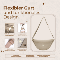 Moon Bag Canvas taupe (large)