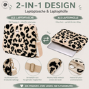 Teddy Laptoptasche 13–14 Zoll leo ecru