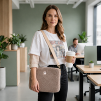 Teddy Laptoptasche 13–14 Zoll taupe