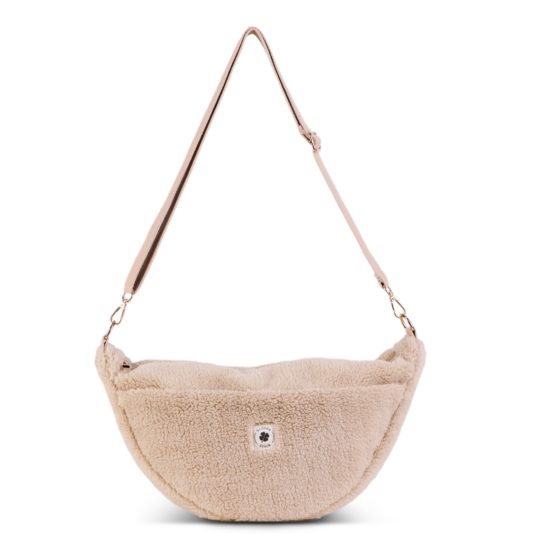 Moon Bag Teddy creme (large)