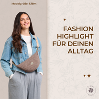 Moon Bag Teddy taupe (small)