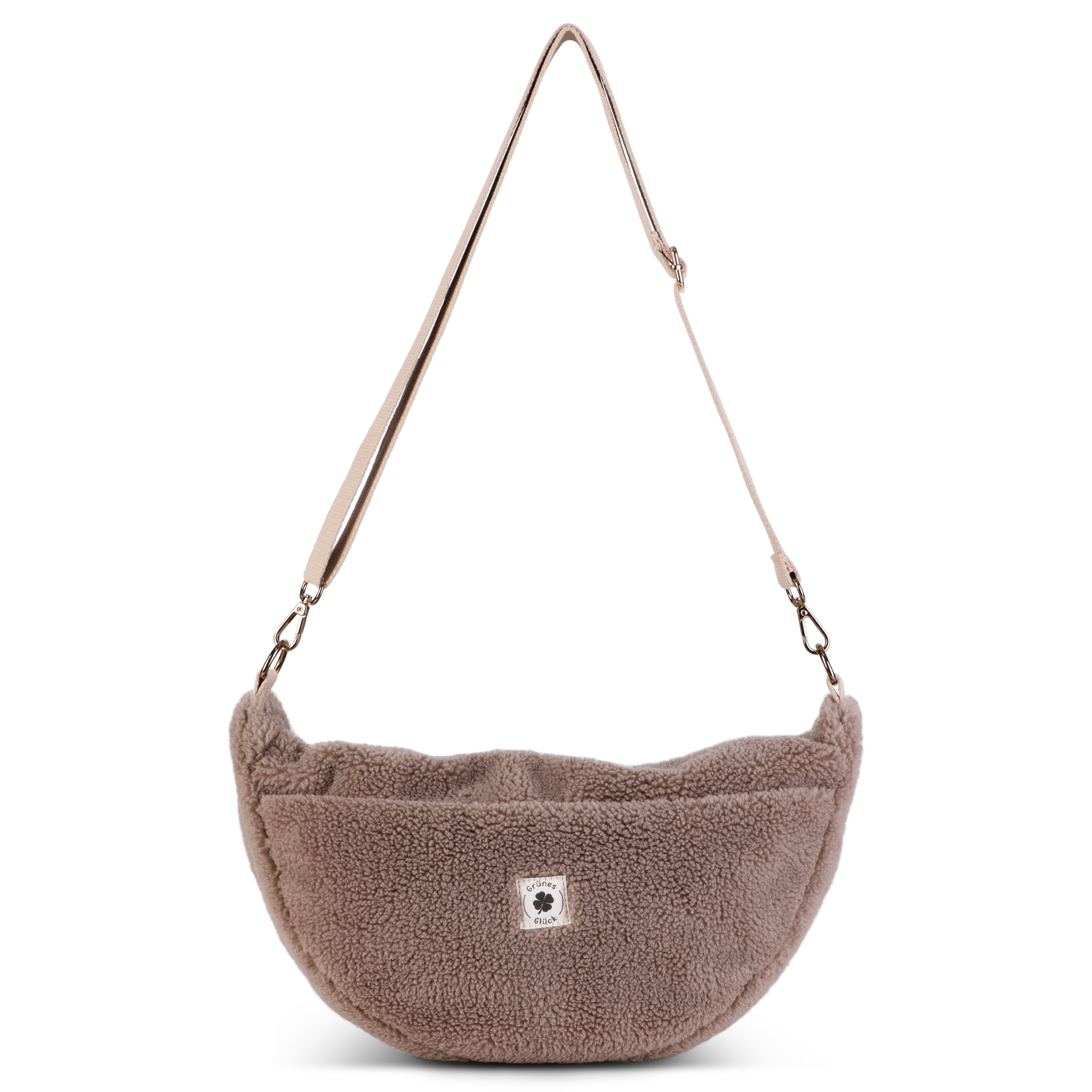 Moon Bag Teddy taupe (large)