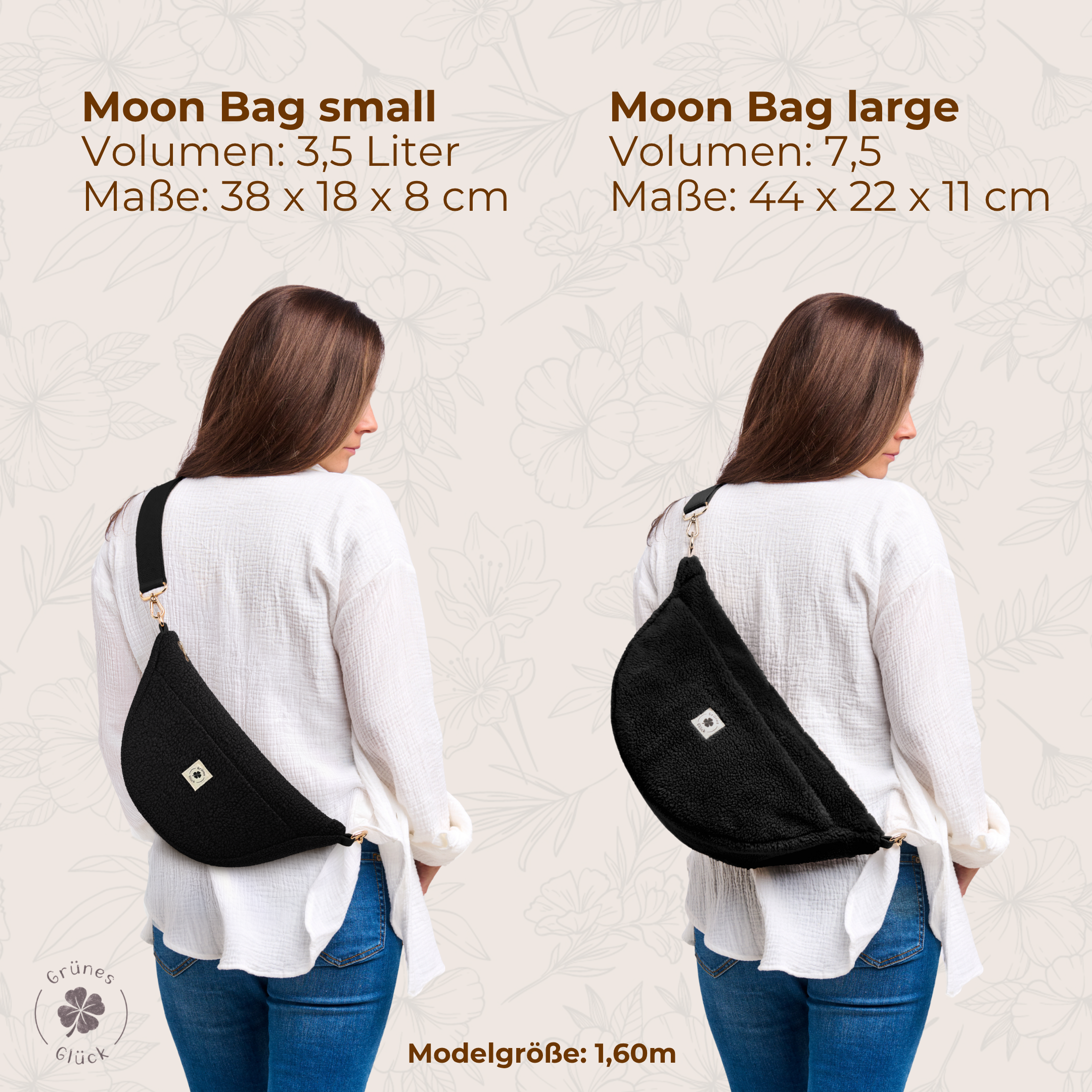 Moon Bag Teddy schwarz (large)