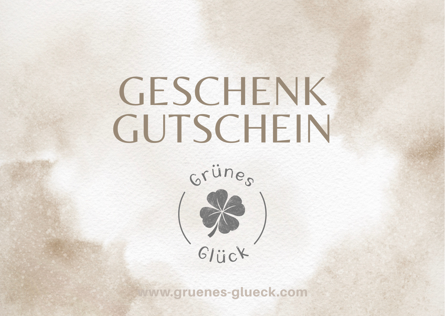 Grünes-Glück Geschenkgutschein