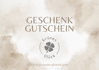 Grünes-Glück Geschenkgutschein