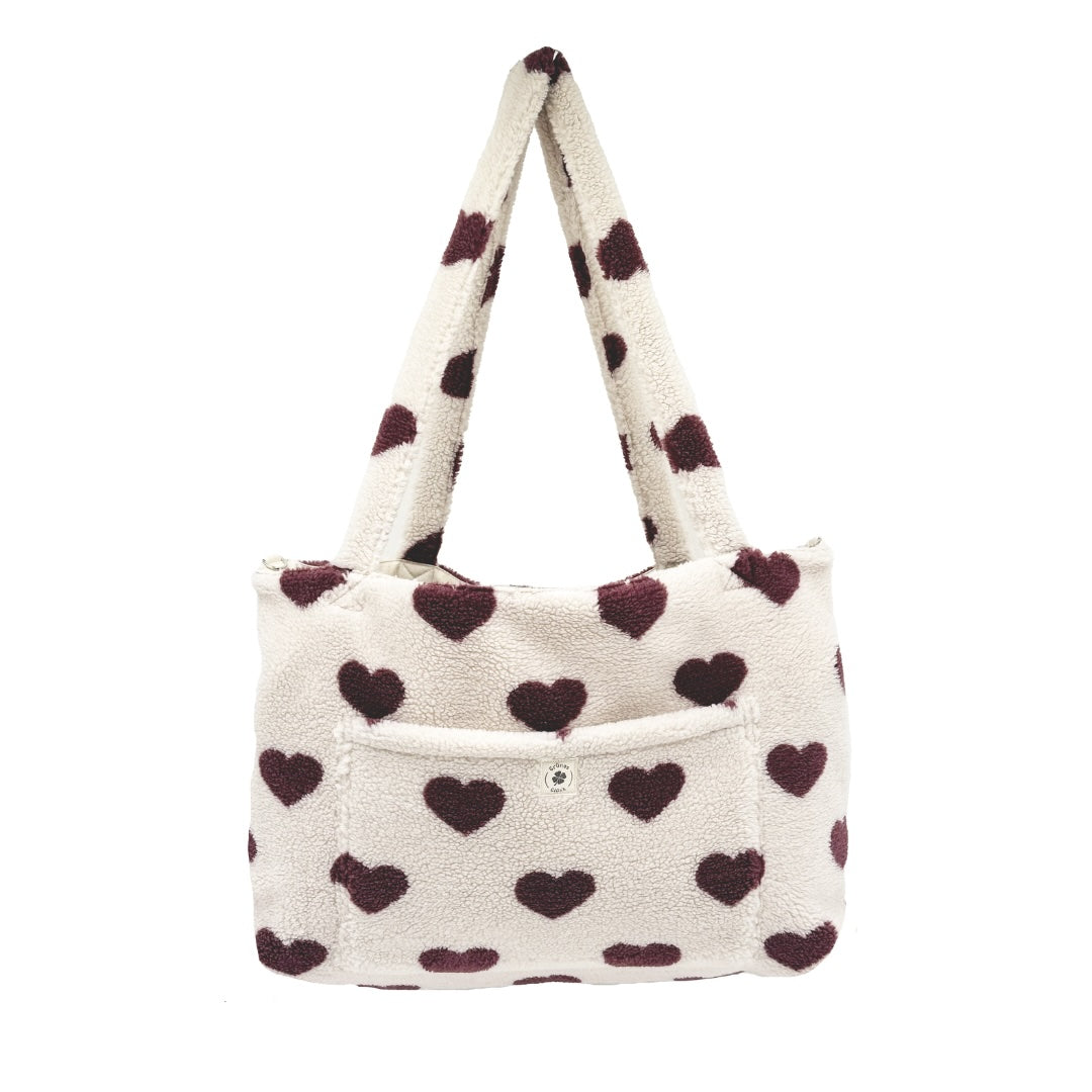 Mom-Bag Premium Teddy rote Herzen