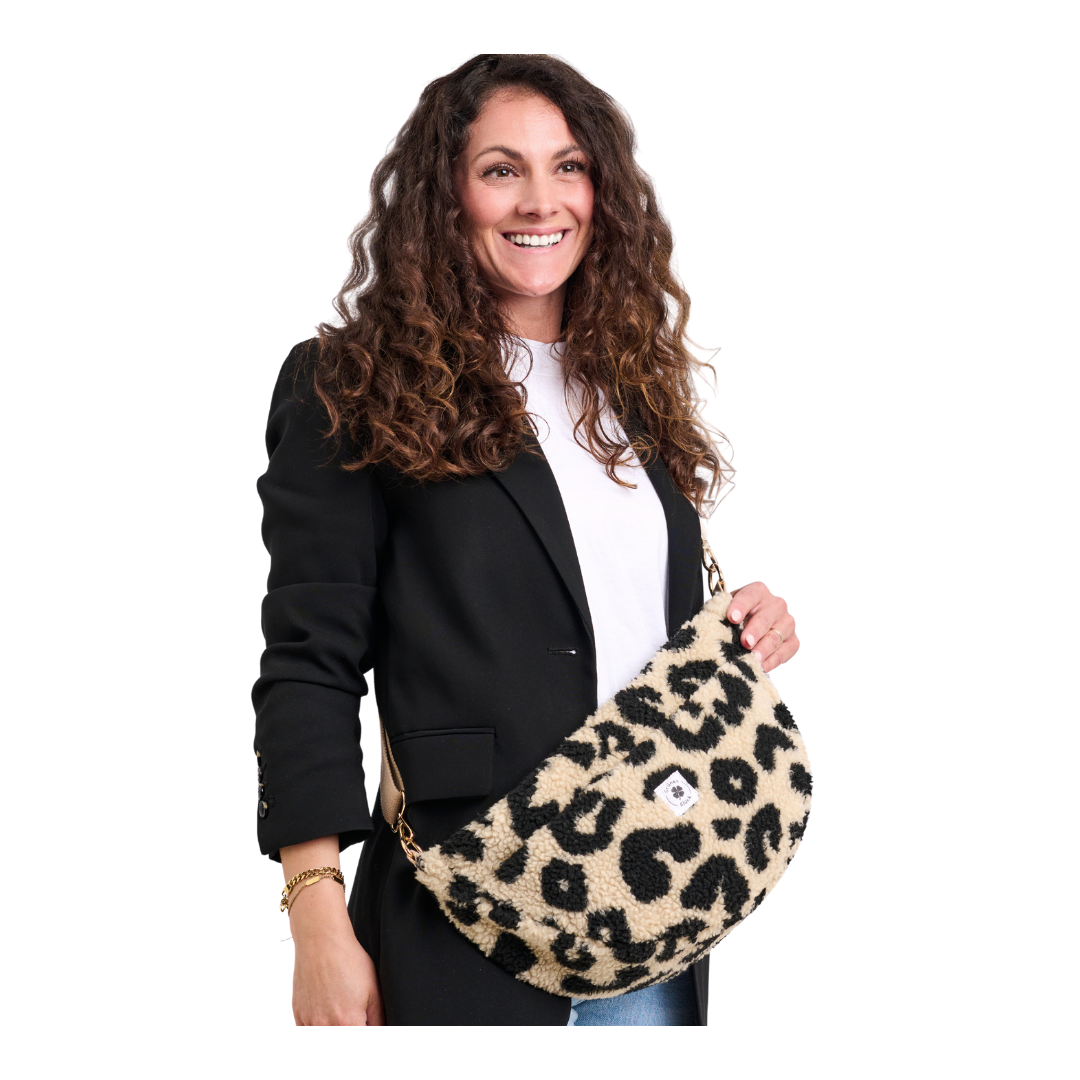 Moon Bag Teddy leo ecru (large)